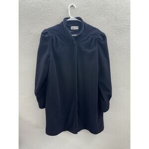 Sherwood Womens Coat Size Unknown Black Single Button Long Sleeve